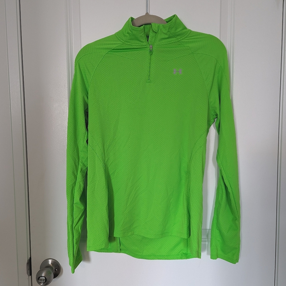Neon green Under Armour top